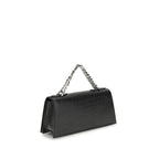 Alexander McQueen Black Calf Leather Bos Taurus Shoulder Bag
