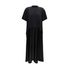 Balenciaga Black Cotton Casual Dress