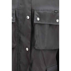 Prada Gray Recycled Polyamide Shell Jacket