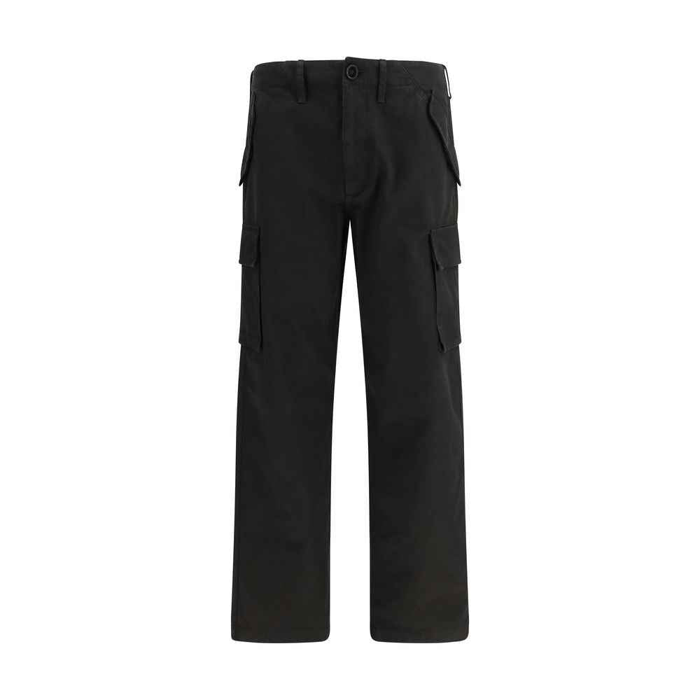 Burberry Black Cotton Cargo Pants