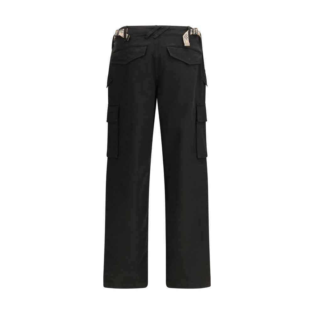 Burberry Black Cotton Cargo Pants