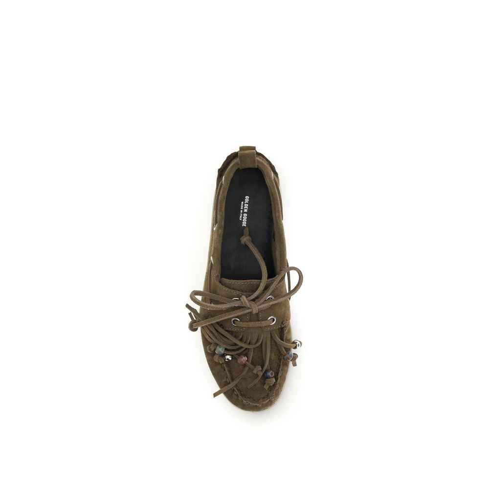 Golden Goose Bicolor Calf Leather Bos Taurus Slip-On Loafers