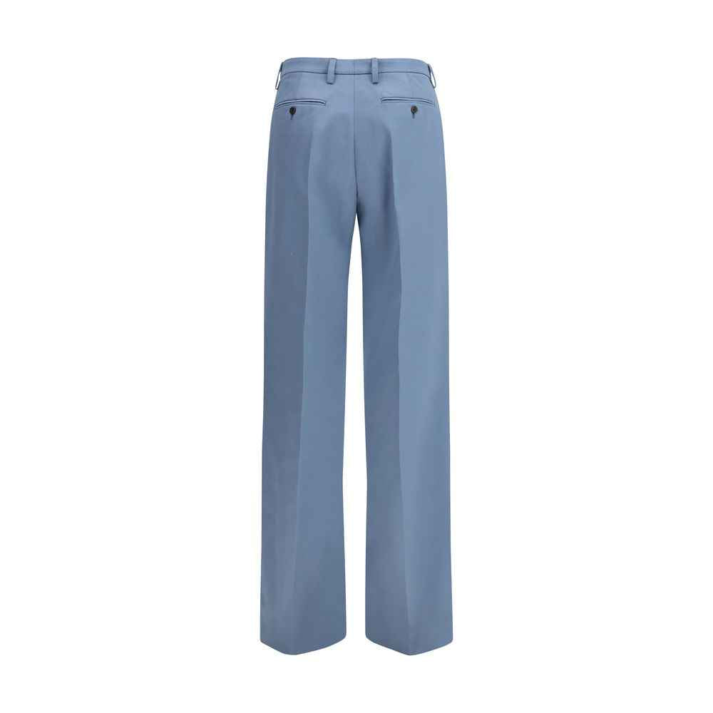 Prada Blue Cotton Chino Pants