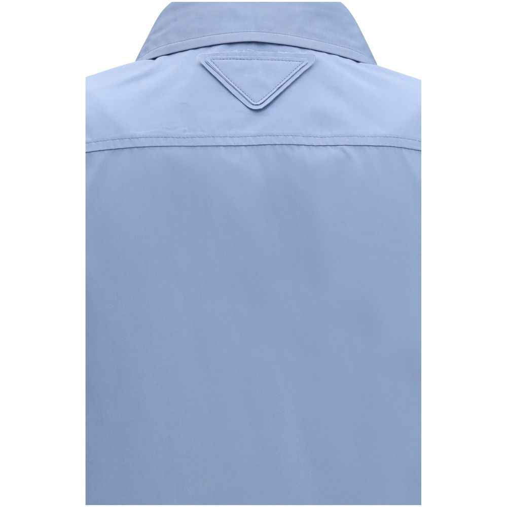 Prada Blue Cotton Dress Shirt