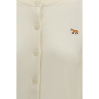 Maison Kitsuné Beige Cotton Cardigan