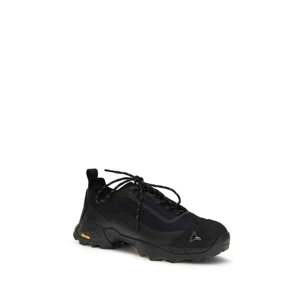 ROA Black Polyester Athletic Sneakers