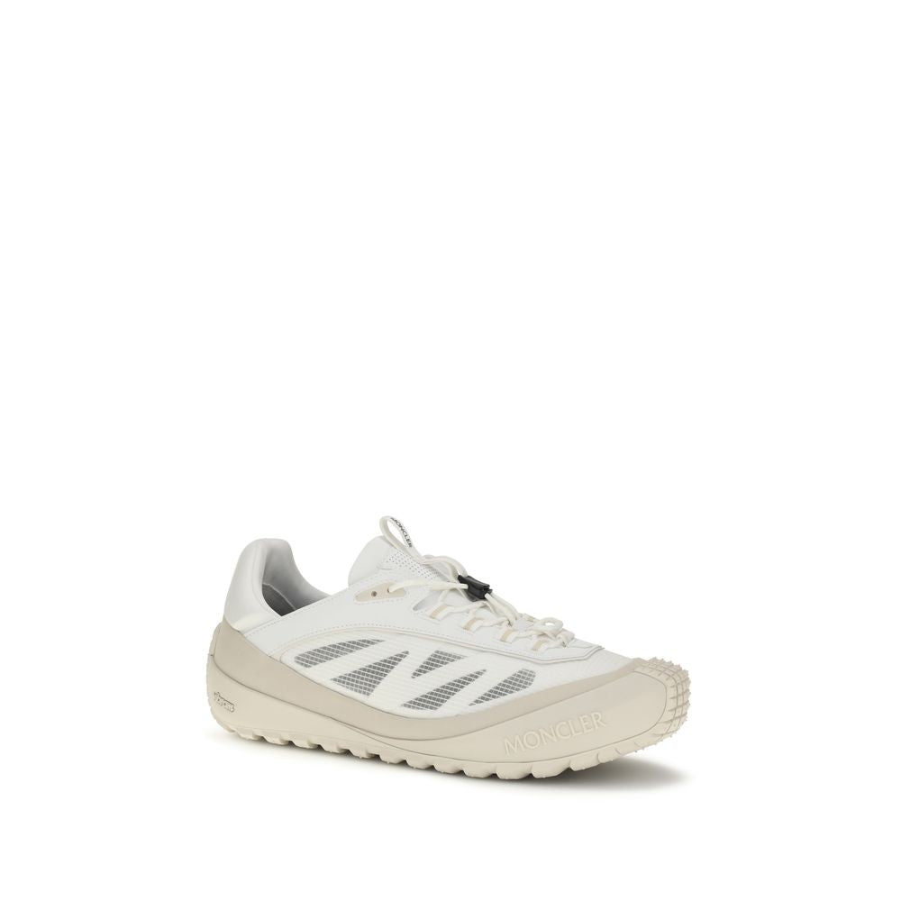 Moncler White Polyamide Athletic Sneakers