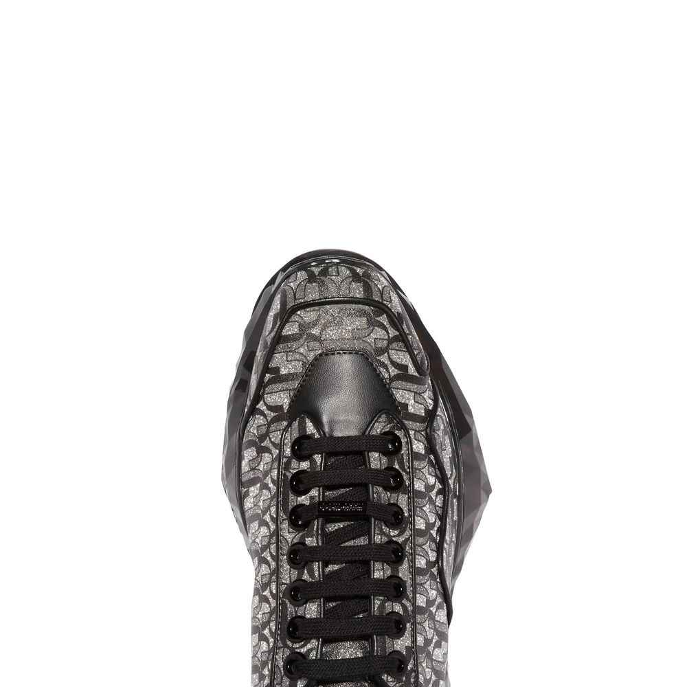 Jimmy Choo Black Calfskin Sneakers