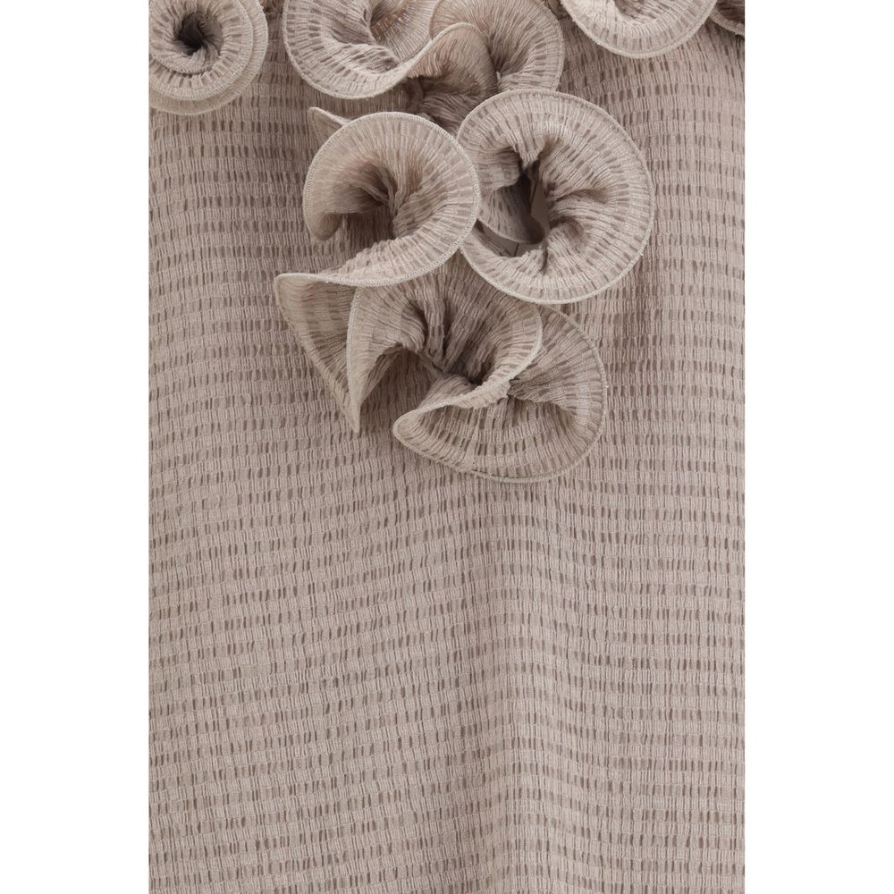 Magda Butrym Brown Lyocell Casual Dress