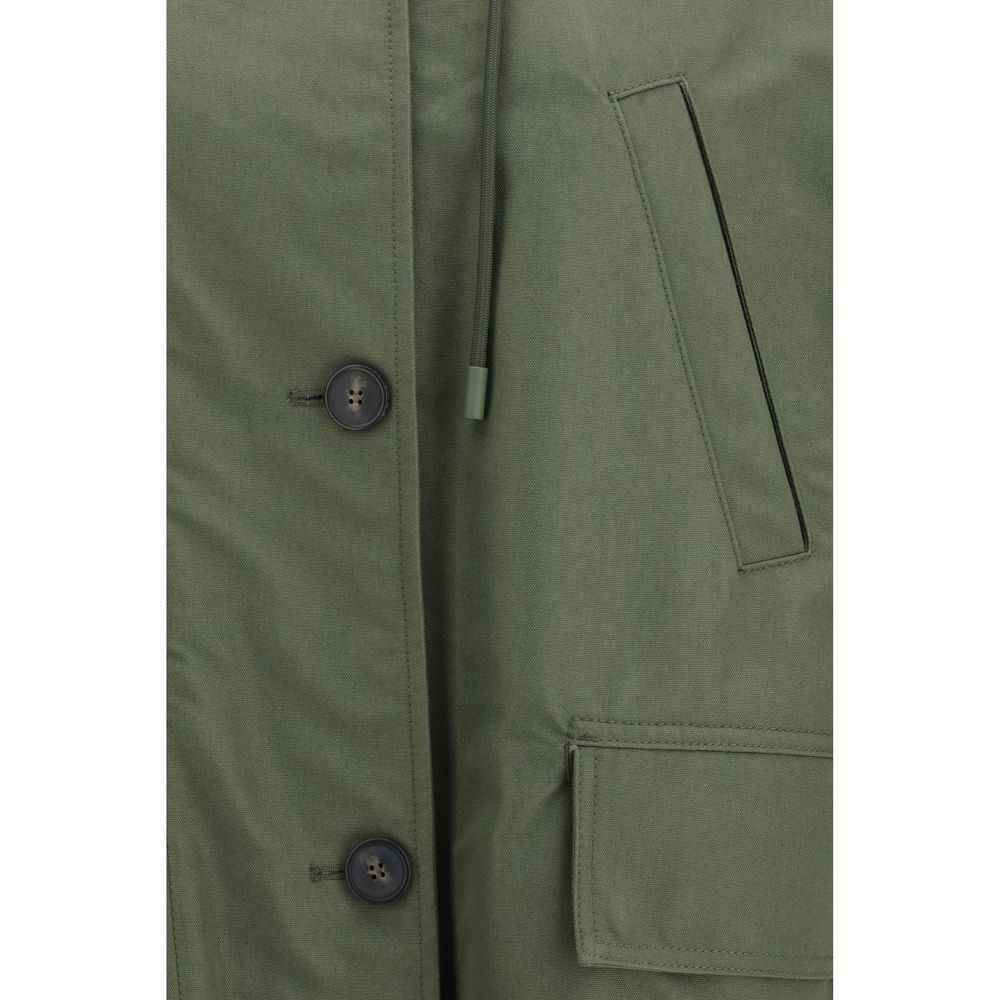 Max Mara Bicolor Cotton Trench Coat