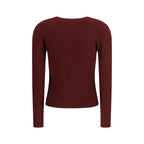 Max Mara Bordeaux Viscose Cardigan