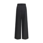 Max Mara Black Polyester Pants