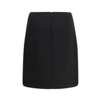 Max Mara Black Polyester Mini Skirt