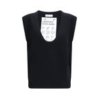 Extreme Cashmere Black Elastane Sleeveles Sweater
