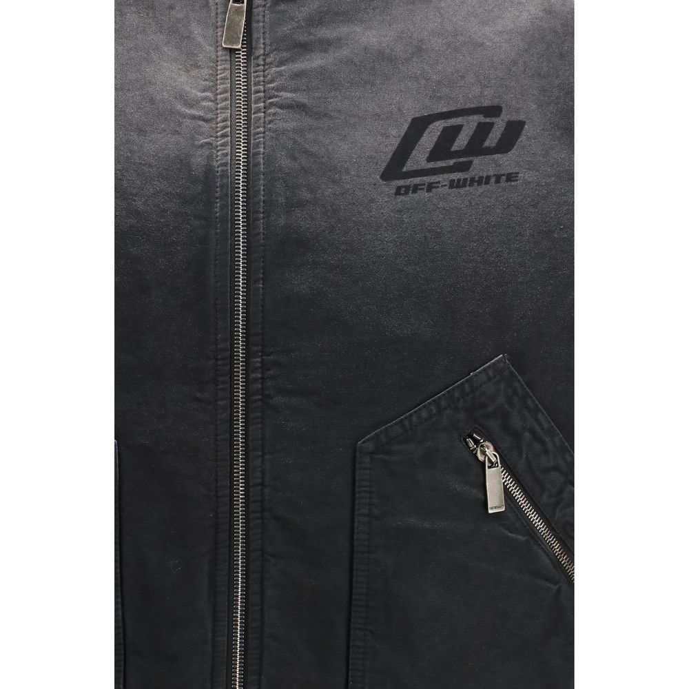 Off-White Black Cotton Bomber