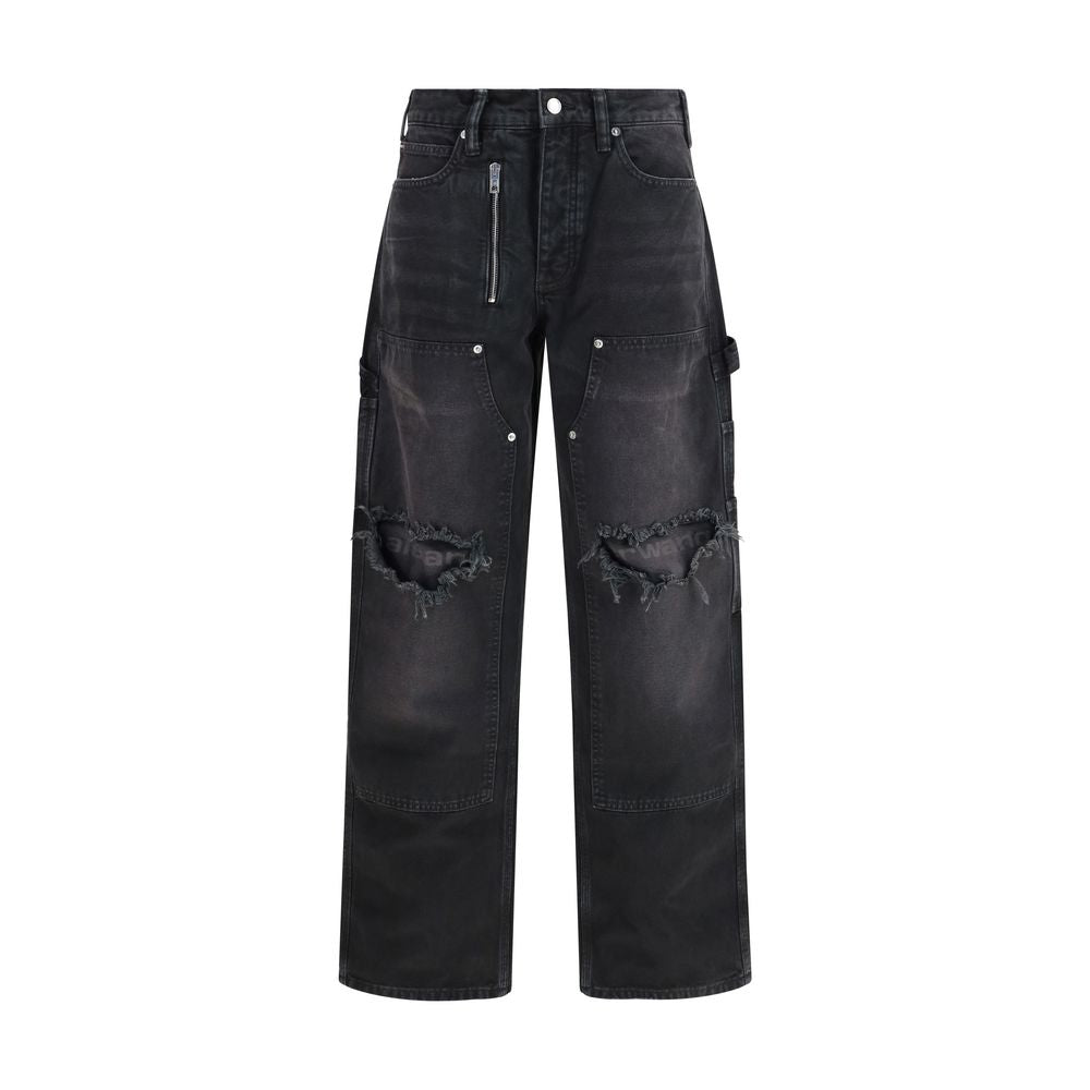 Alexander Wang Black Cotton Cargo Pants