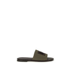 Dolce & Gabbana Bicolor Cotton Flat Sandals