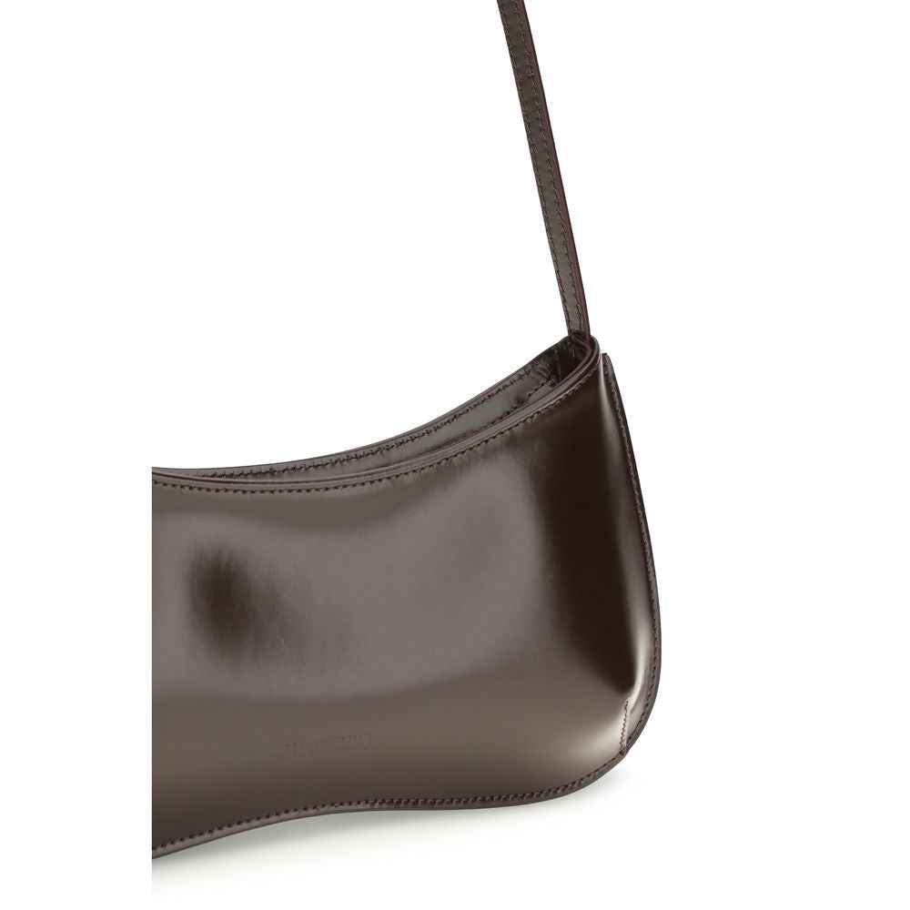 Jacquemus Brown Calf Leather Bos Taurus Shoulder Bag