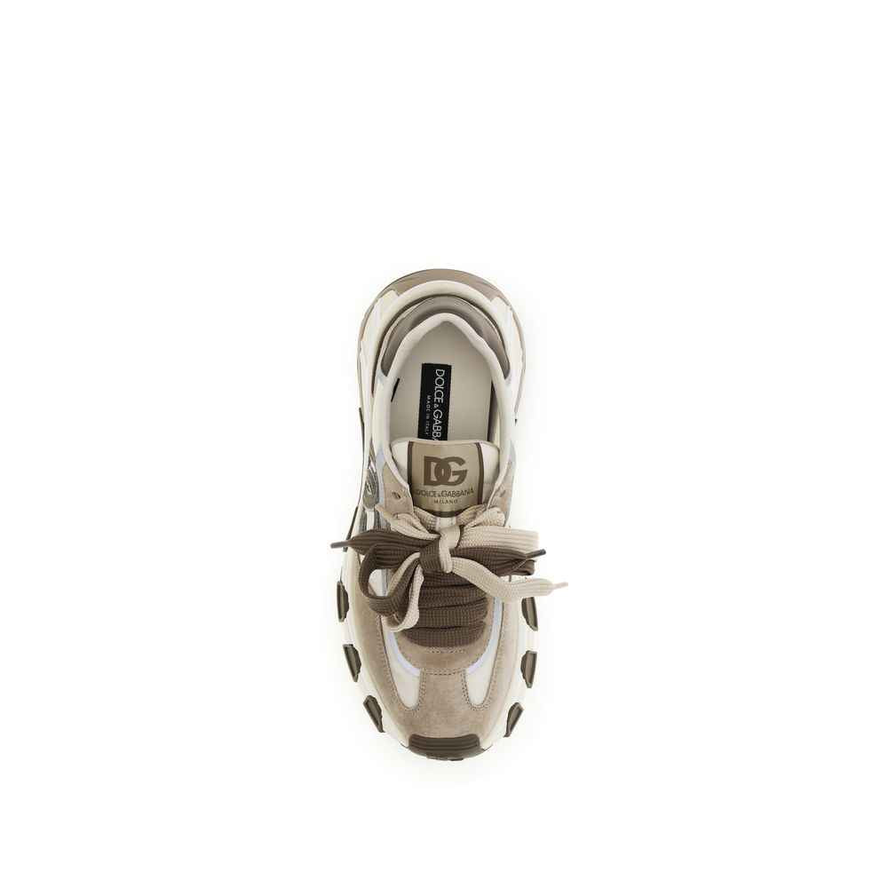Dolce & Gabbana Multicolor Calf Leather Bos Taurus Athletic Sneakers