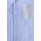 Marni Blue Cotton Pattern Shirt
