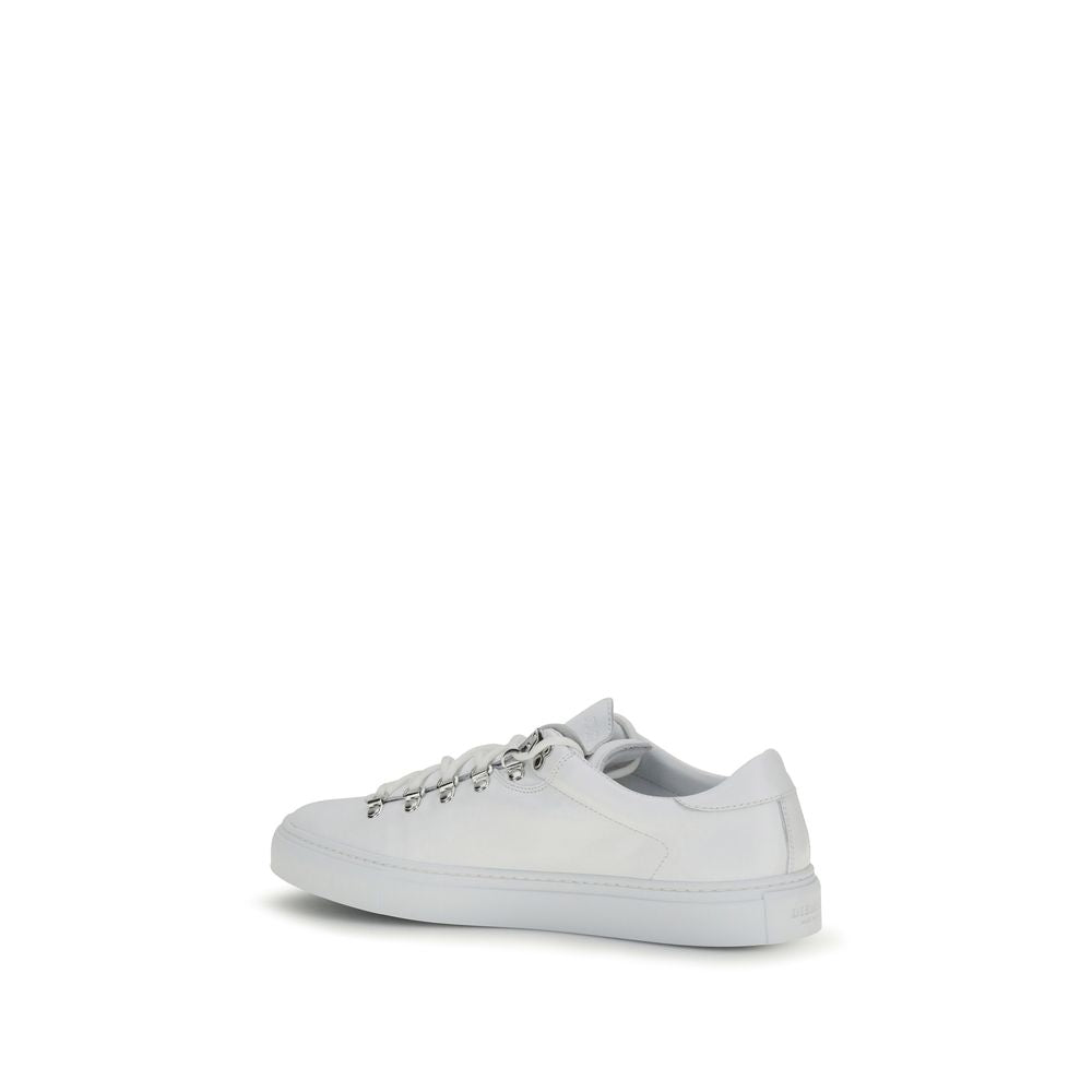 Diemme White Calf Leather Bos Taurus Athletic Sneakers