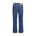 Jacob Cohen Blue Cotton Straight-Leg Jeans