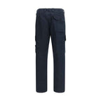 Stone Island Blue Cotton Cargo Pants