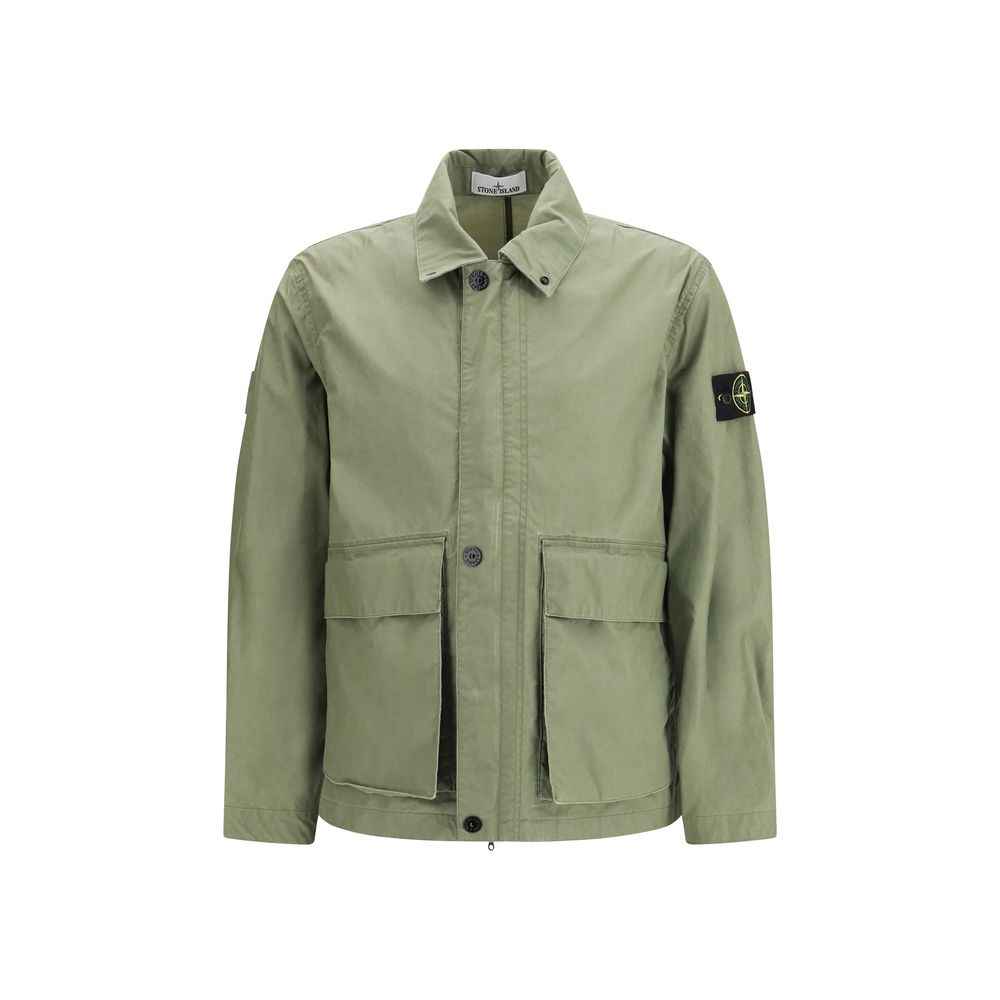 Stone Island Bicolor Polyester Coat