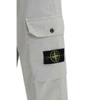 Stone Island Gray Cotton Cargo Pants