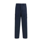 Stone Island Blue Cotton Cargo Pants