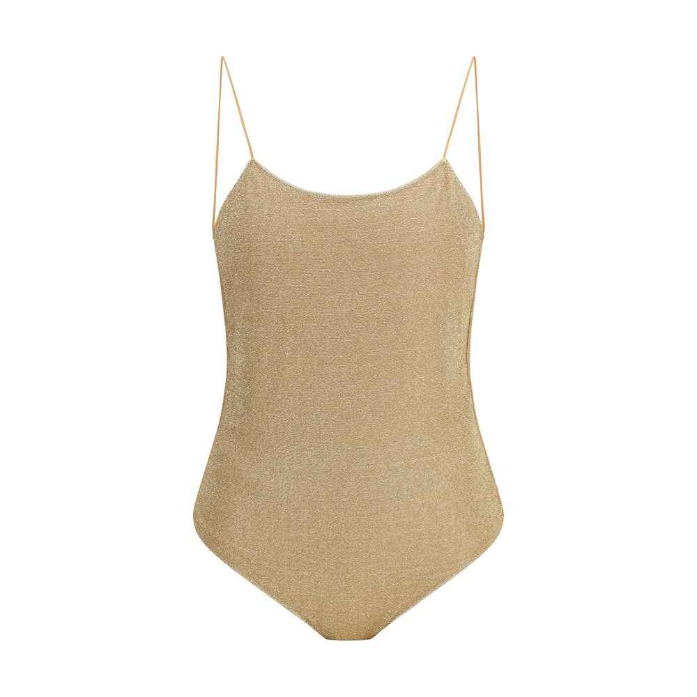 Oséree Gold Metal One-Piece Swimsuit