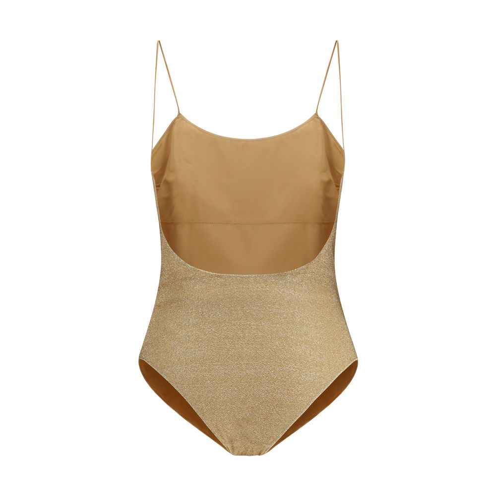 Oséree Gold Metal One-Piece Swimsuit