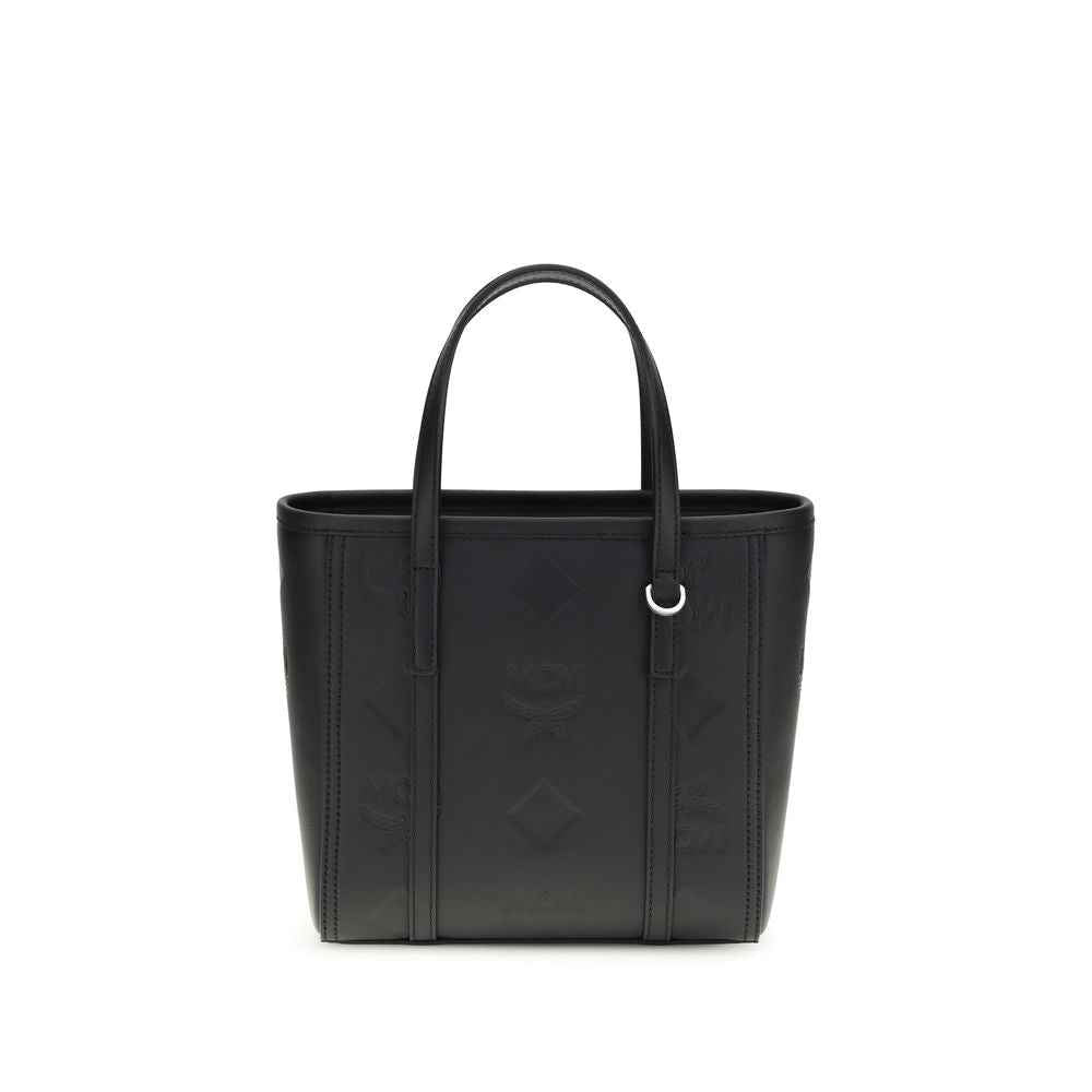 MCM Black Calf Leather Bos Taurus Shoulder Bag