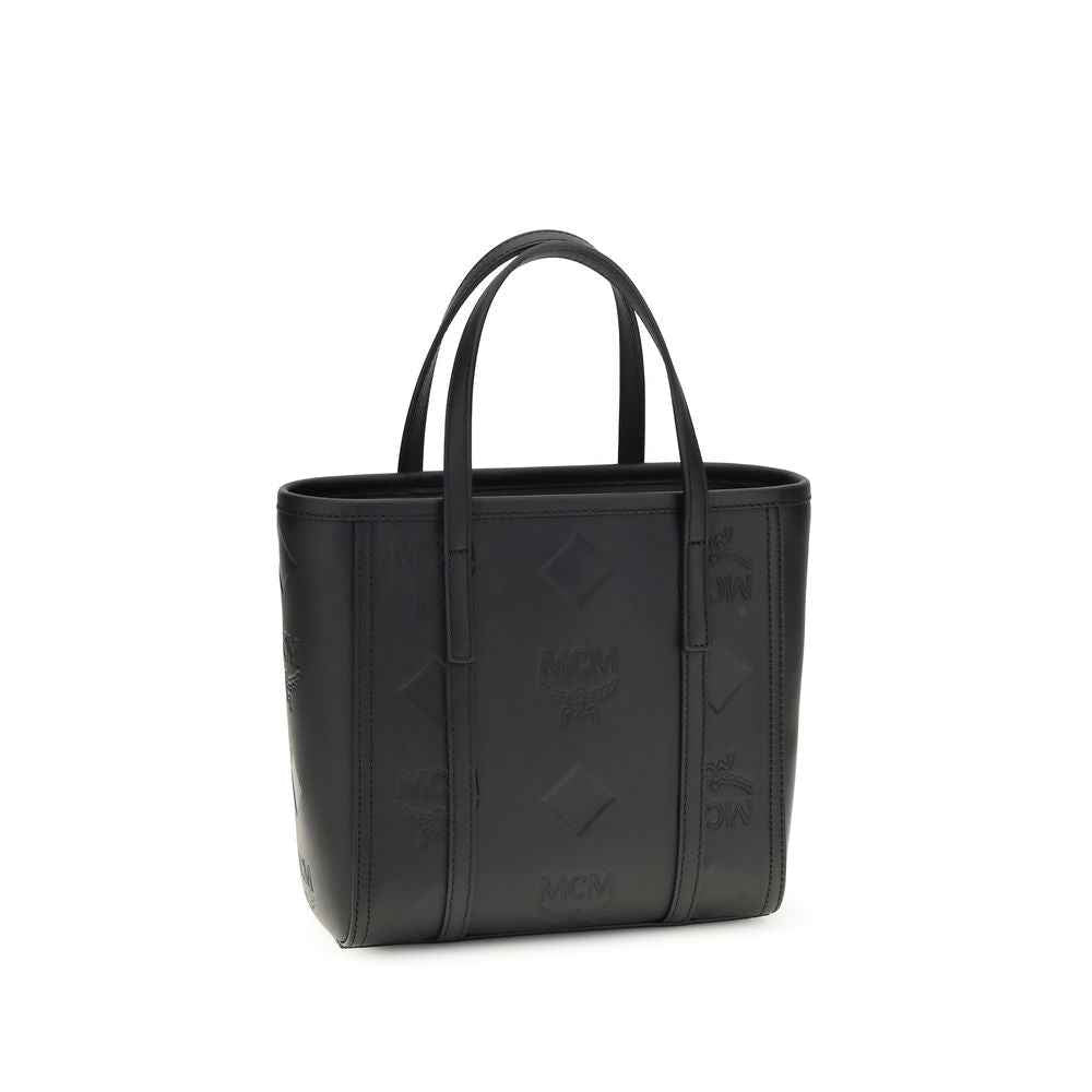 MCM Black Calf Leather Bos Taurus Shoulder Bag