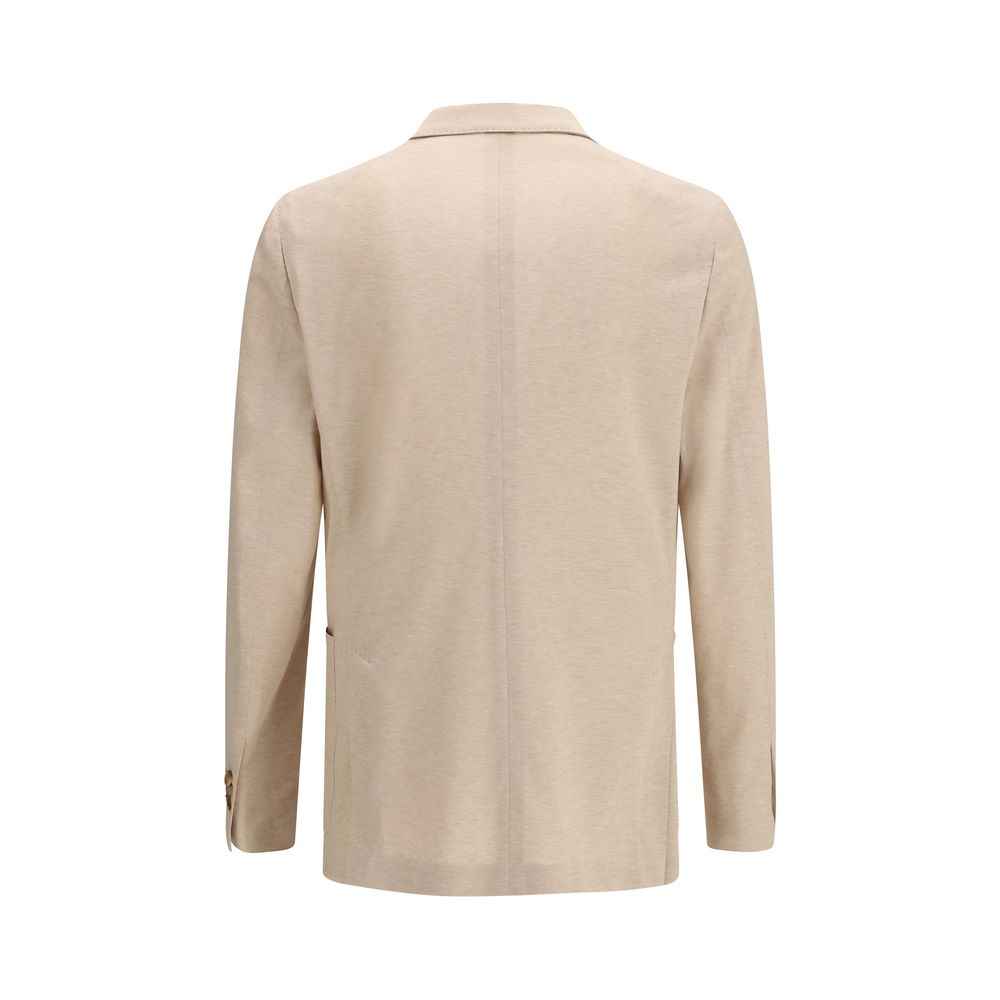 Lardini Beige Cotton Blazer