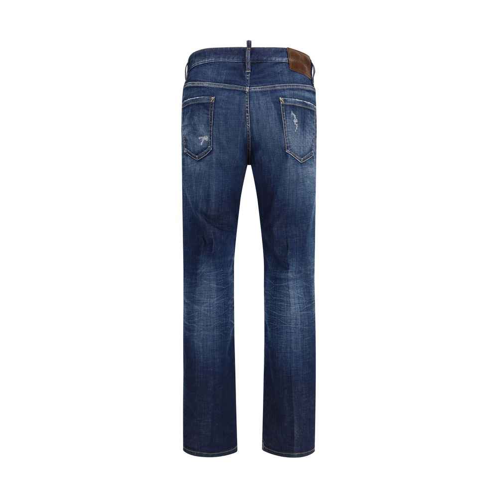 Dsquared² Blue Cotton Jeans Denim
