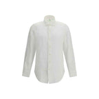 Finamore White Linen Dress Shirt
