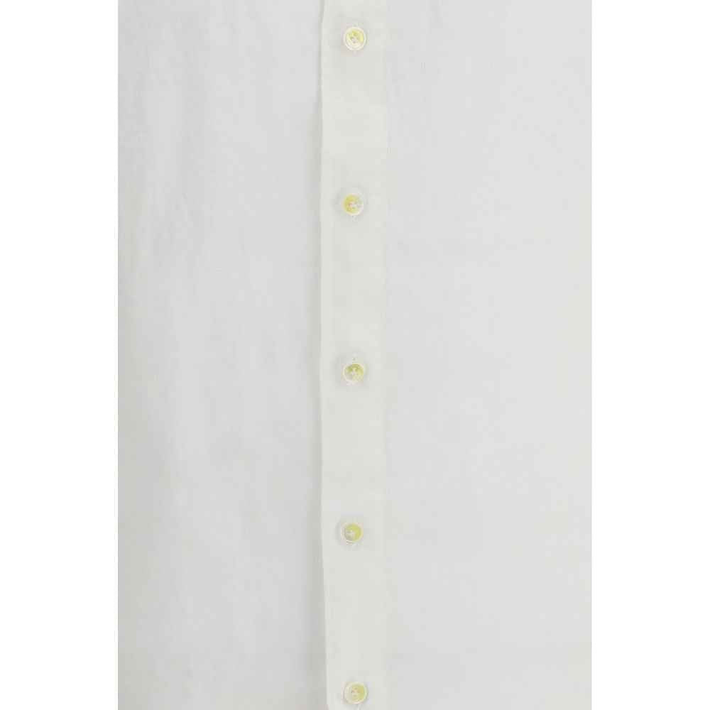 Finamore White Linen Dress Shirt