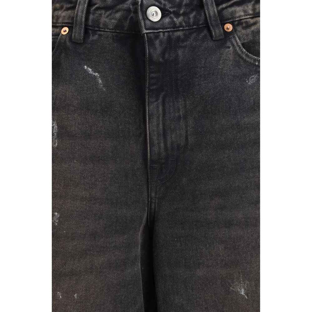 Our Legacy Black Cotton Relaxed Fit Jeans