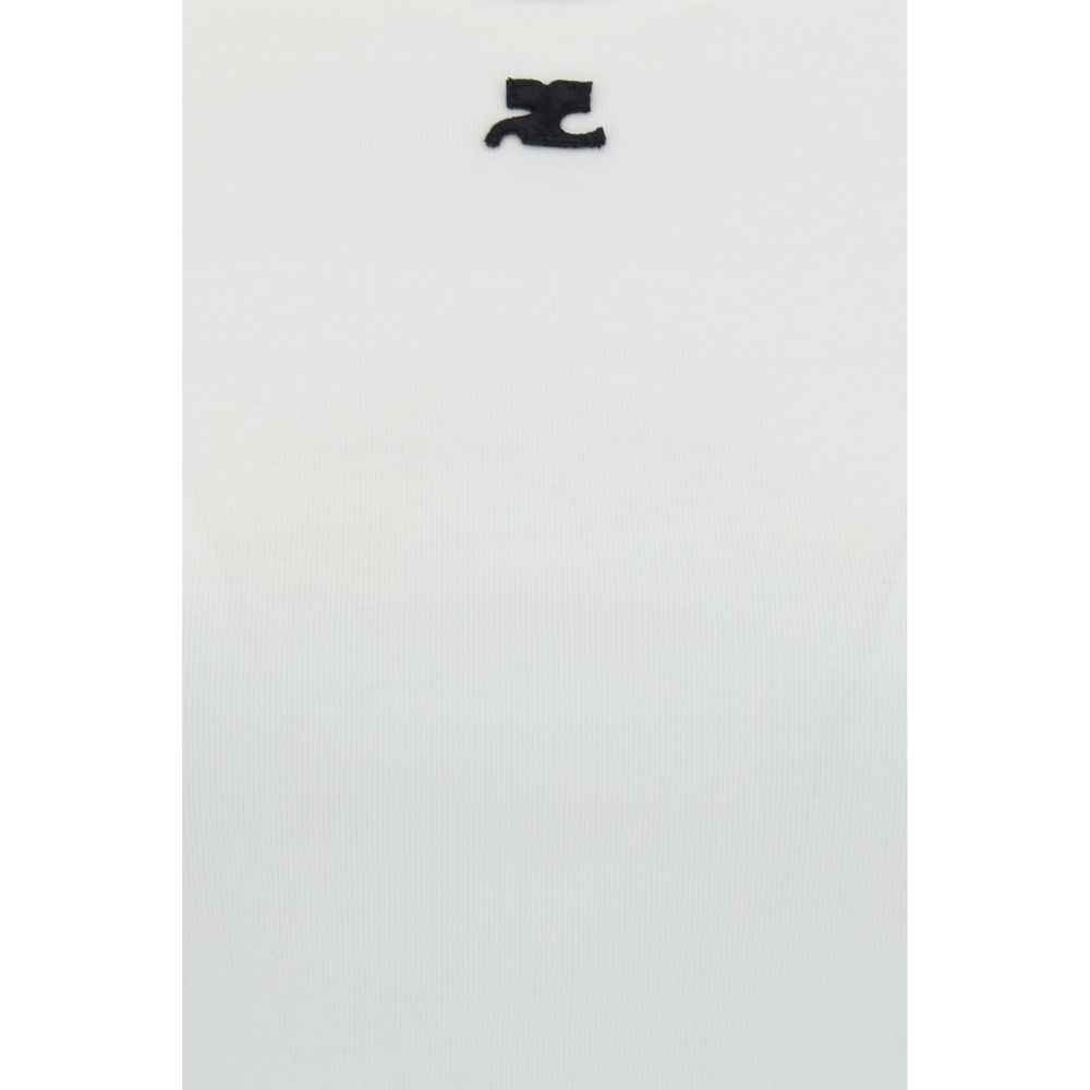 Courrèges White Cotton T-Shirt