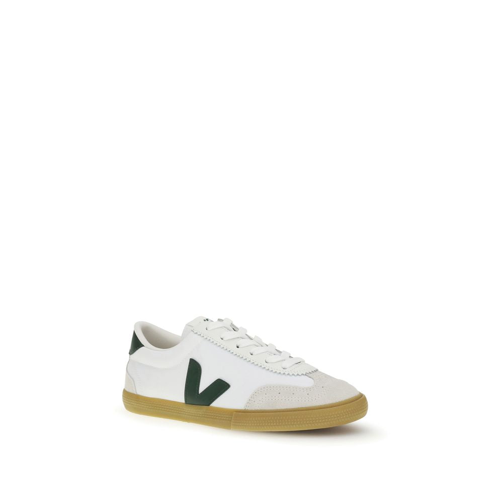 Veja White Calf Leather Bos Taurus Low Top Sneakers