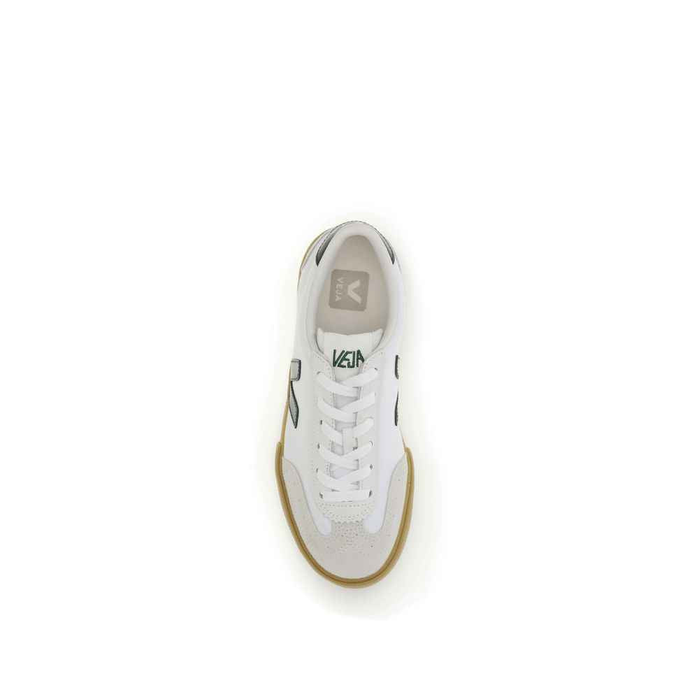 Veja White Calf Leather Bos Taurus Low Top Sneakers