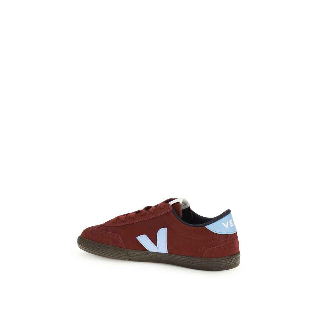 Veja Bordeaux Calf Leather Bos Taurus Athletic Sneakers
