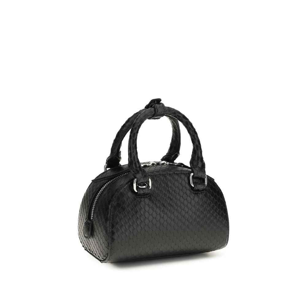 Diesel Black Calf Leather Bos Taurus Handbag