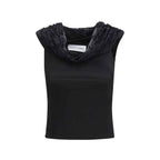 Marine Serre Black Viscose Shirt
