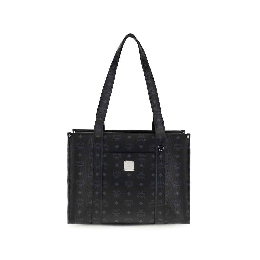 MCM Black Fabric Handbag