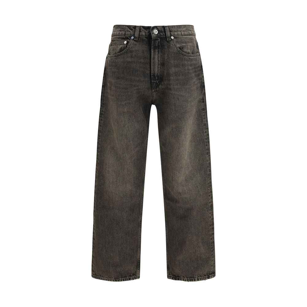 Our Legacy Black Cotton Relaxed Fit Jeans