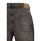 Our Legacy Black Cotton Relaxed Fit Jeans