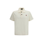 Moncler Grenoble Beige Polyamide Polo Shirt