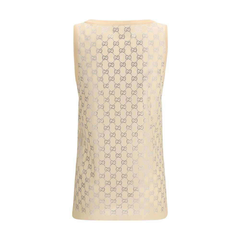 Gucci Multicolor Silk Tank Tops